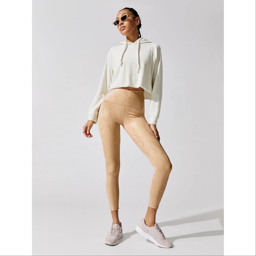 Carbon38 Metallic Snake High Rise 7/8 Tan Leggings
Size XXS NWOT